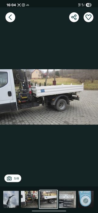 IVECO 70C18 Wywrotka  + HDS