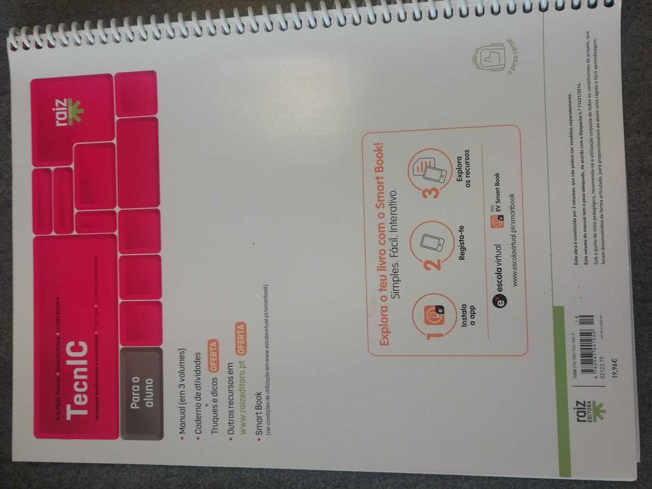 Manual de TIC 7º e 8º ano, Raiz Editora + Caderno de atividades