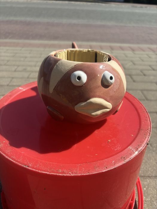 Doniczka rybka ceramiczna