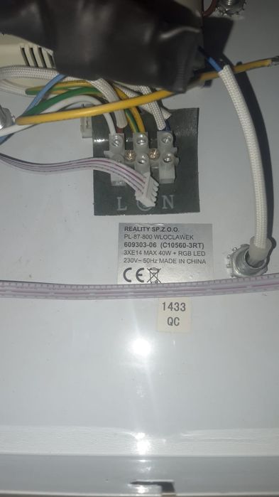 Lampa plafon z kryształkami