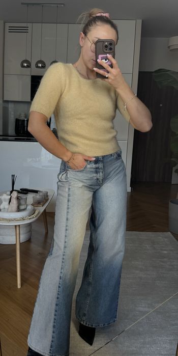 Sweterek moher wełna h&m