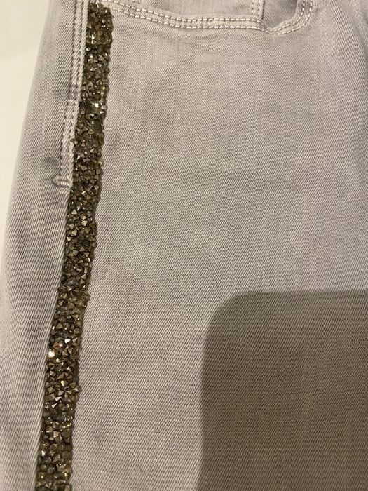 Zara jeansowe rurki zdobione xs , r 34 NOWE