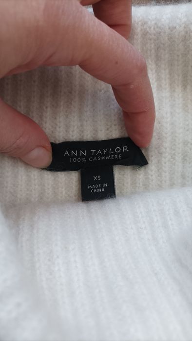 Golf damski Ann Taylor XS 100% kaszmir