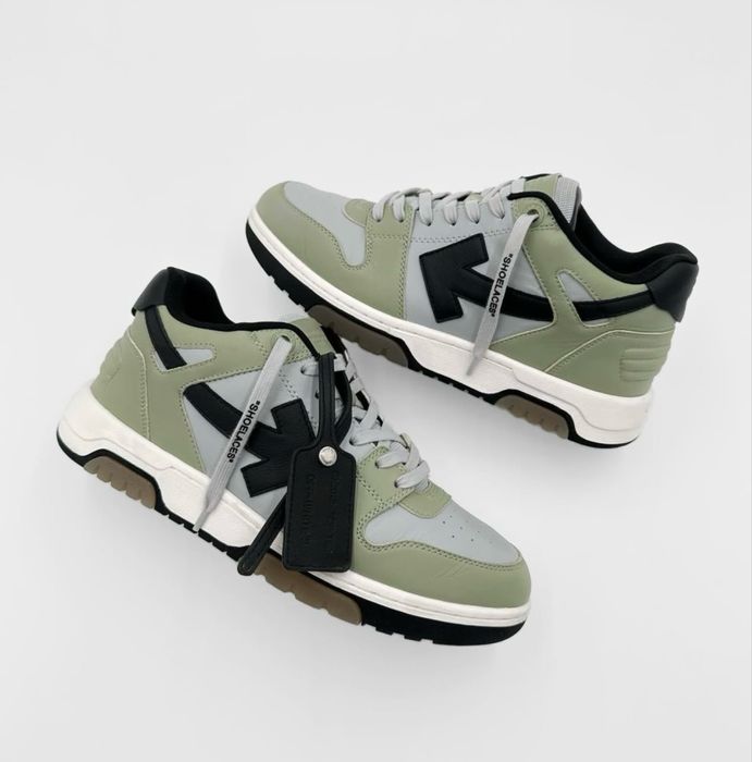Кроссовки Off White Out Of Office Military Green