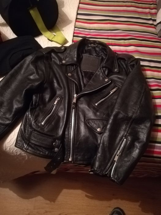 Casaco Cabedal vintage motard