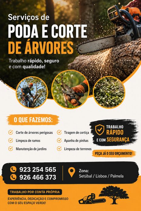Limpeza de terrenos e árvores