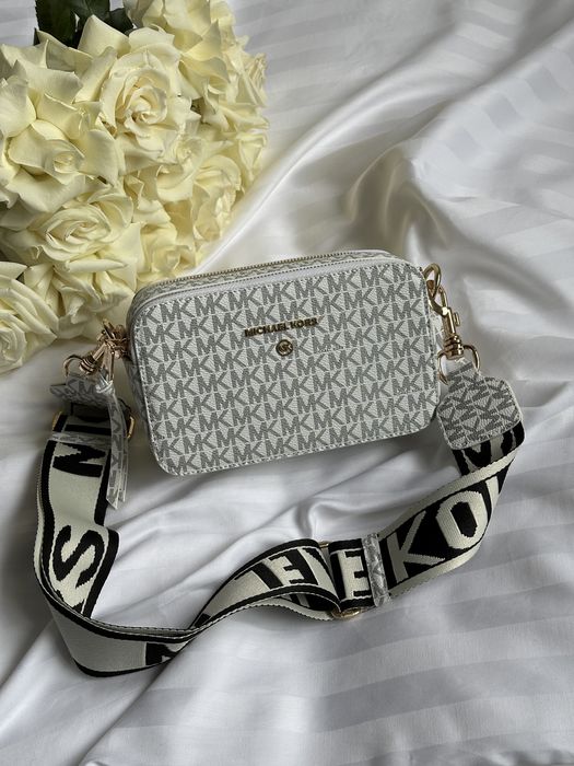 Жіноча сумка michael kors кроссбоди Люкс женская сумка клатч МК біла