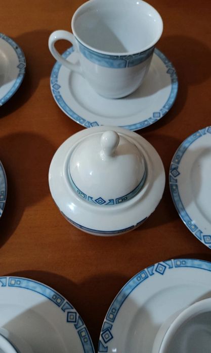 Conjunto de chávenas do café ou chá