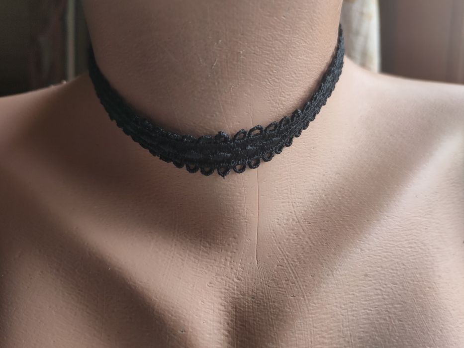 Кружевное украшение на шею чёрное колье Чокер
