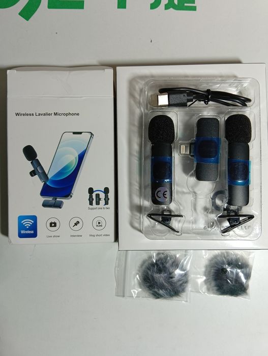 Бездротовий петличний мікрофон SETOLGH K60 Wireless Lavalier Microphon