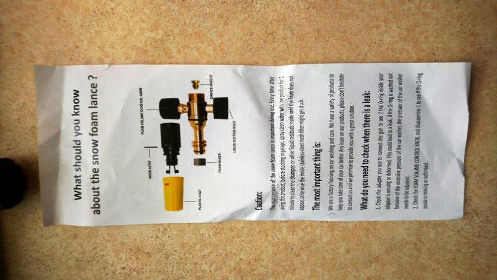 Пінна насадка,піноутворювач