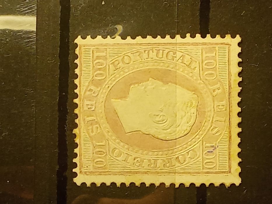 1870/1876 Selo Da Série D° Luís I Fita Direita MLH *