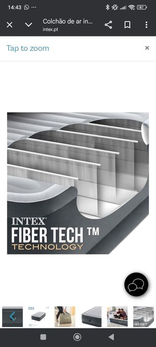 Colchão Intex insuflável
