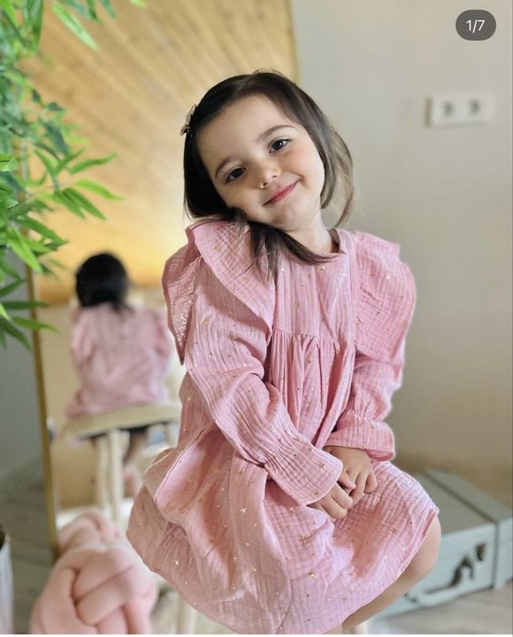 РозпродажРожеве плаття Zara Туреччина / нове / муслін / розміри 92–128