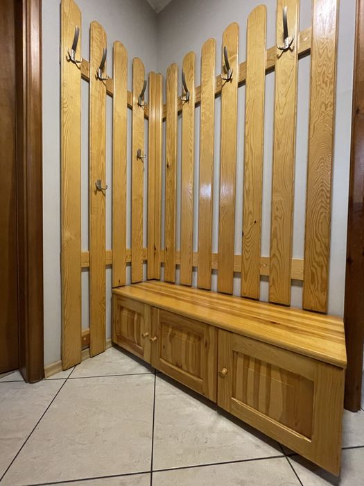 Wieszaki z szafką na buty SOSNA