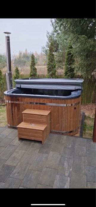 Jacuzzi/ Balia kwadratowa z piecem