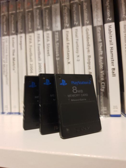 Bundle 3 Memory Cards Playstation 2 - Excelente Estado