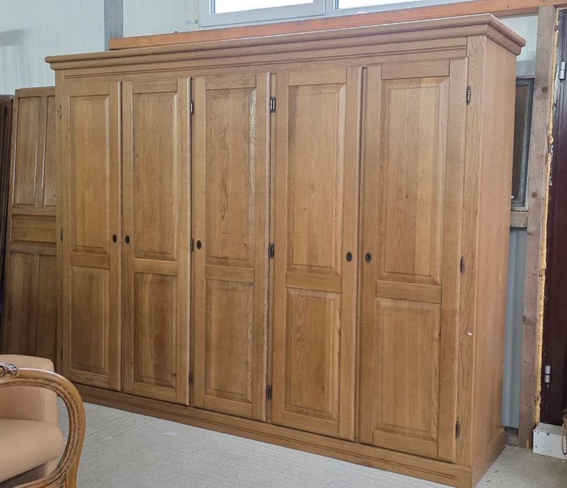 Łóżko, szafa, toaletka, sypialnia dębowa