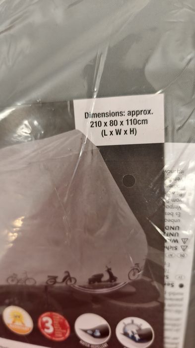 Pokrowiec na rower, motorower, skuter 210x80x110 - cena za sztukę