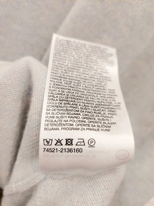 Sweter 100% kaszmir jasnoniebieski style