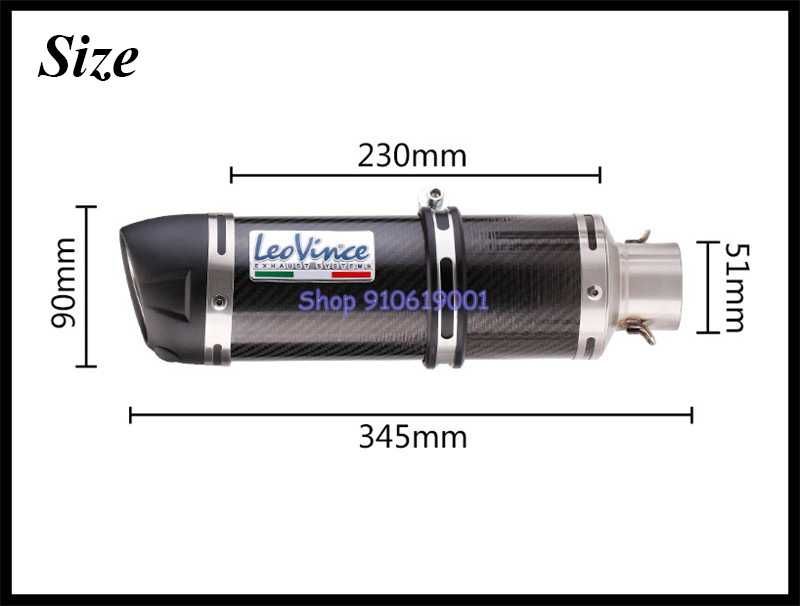 ponteira de escape leovince universal