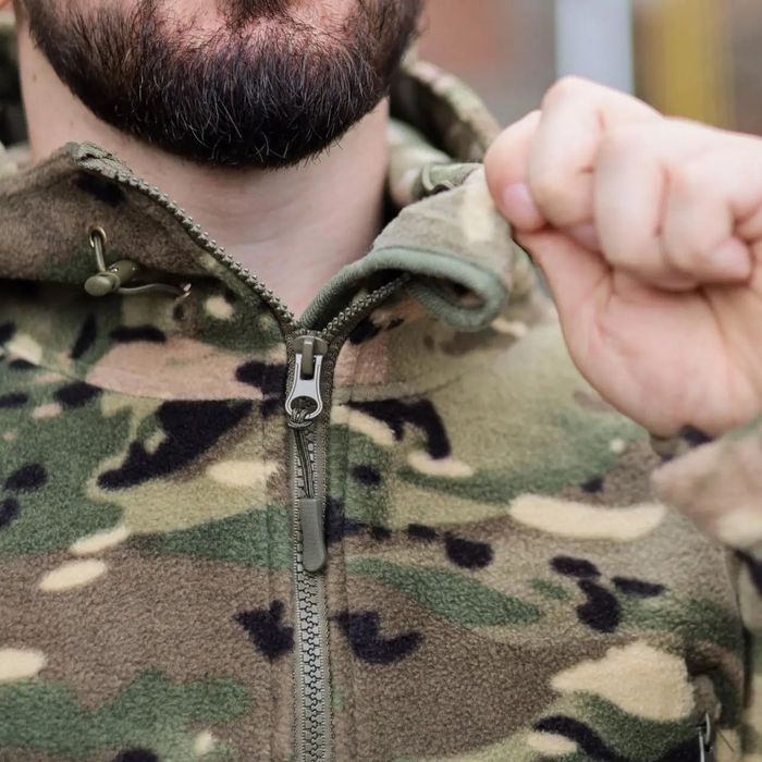 Фліска з капюшоном військова мультикам флисовая флиска флісова кофта с