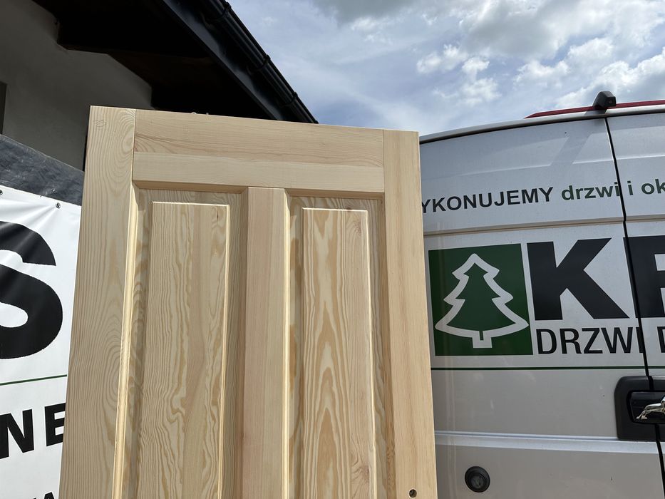 Drzwi wewnętrzne drewniane  lite sosnowe Na Każdy wymiar Cała Polska