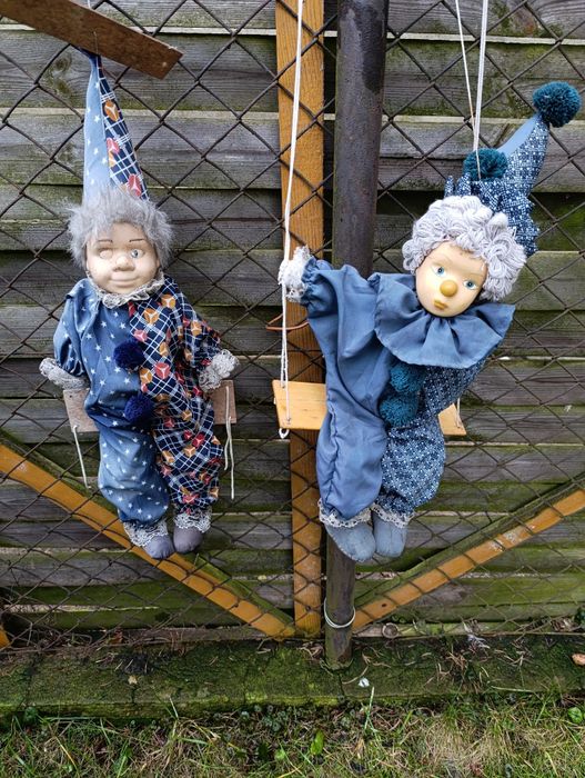 Zestaw dwóch pajaców PRL