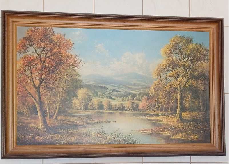 Obraz na ścianę w ramie 70x110 pejzaż do salonu