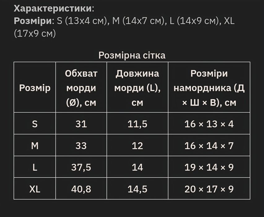 Намордник M-Pets , розмір 3 (М)