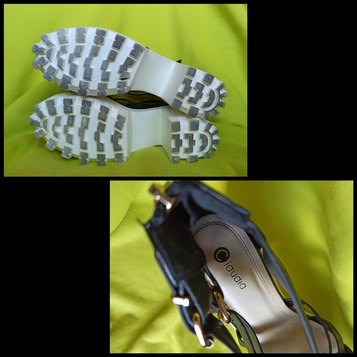 Sandálias de tacão grosso Cláudia n38