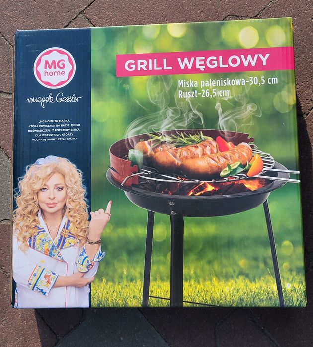 Nowy Grill węglowy ogrodowy Brykiet węgla drzewnego 2.5kg