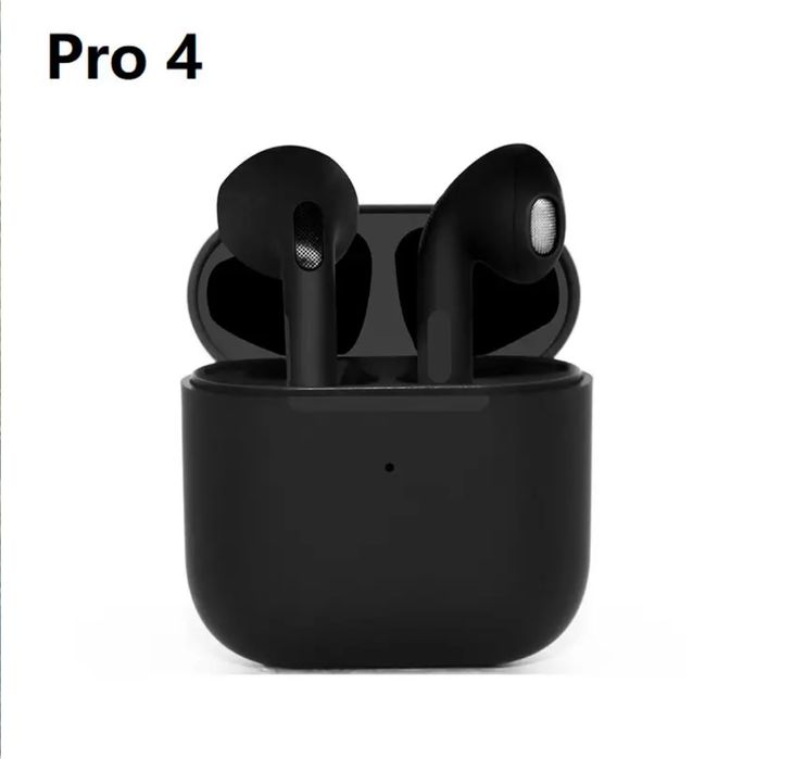 Airpods pro 4 бездротові навушники чорні