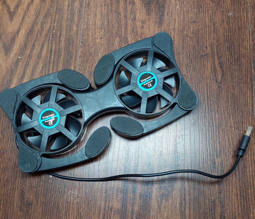 Охлаждающая раскладная подставка под ноутбук с вентиляторами 2-х