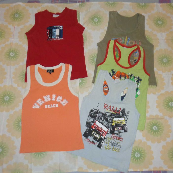футболки, майки, рубашки на  4 - 5 лет