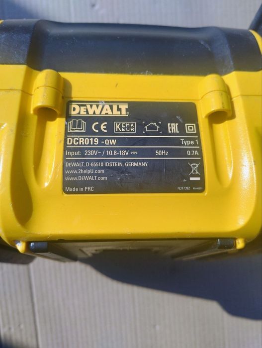 Будівельний радіоприймач DeWALT DCR019-QW (з Європи)