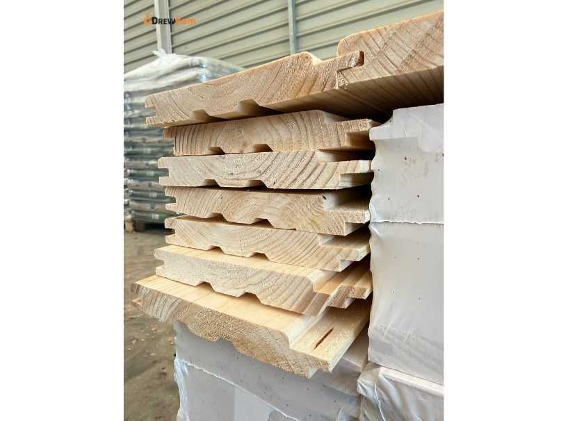 Deska elewacyjna Softline| boazeria |podbitka | świerk 19x146 mm Södra