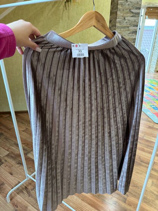 Спідниця плісе велюрова