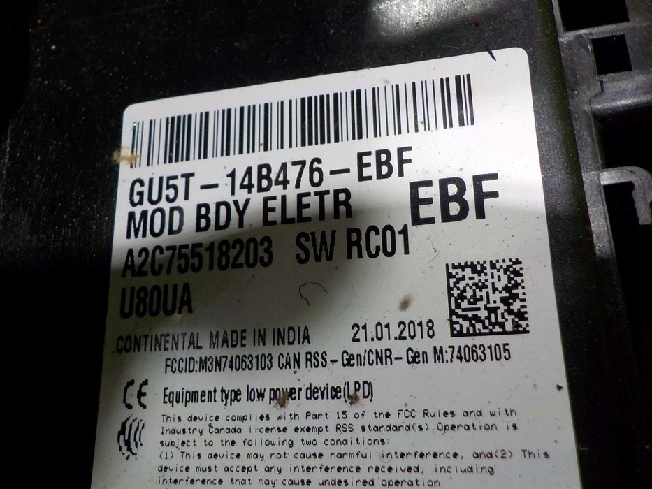 FORD KA+ PLUS 1.2 B 18r modul BSI GU5T-14B476-EBF