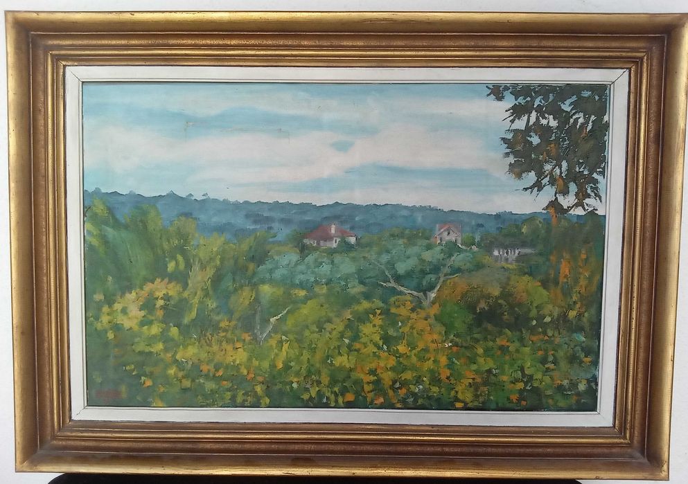 Pintura a óleo - Paisagem - Estevão Soares 1973