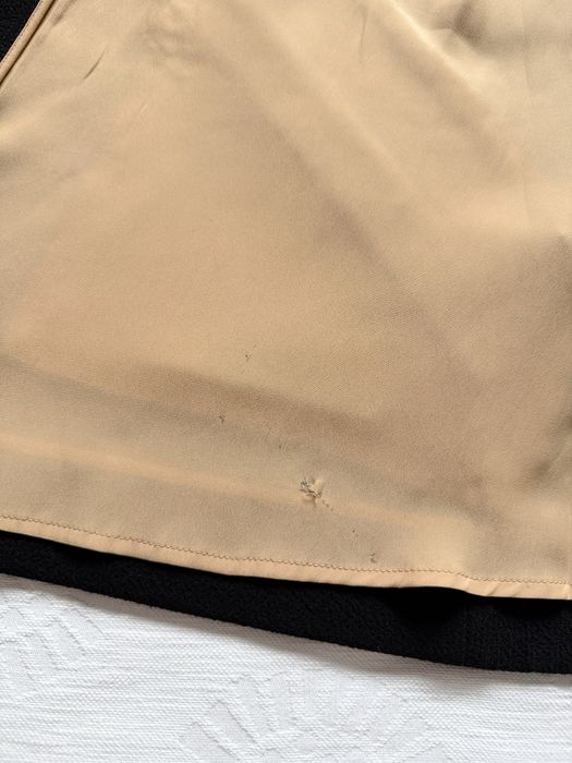 Chloe Wool-Crepe Mini Skirt A-Line Черная Шерстяная Мини Юбка Трапеция