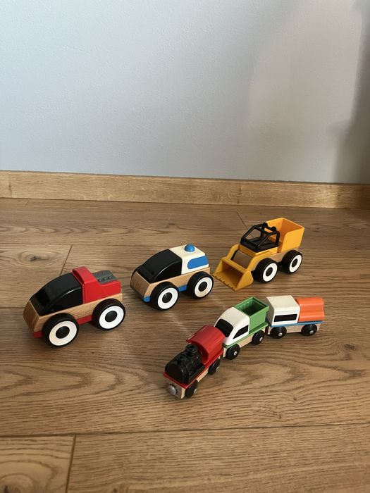 Ikea autka drewniane pociag