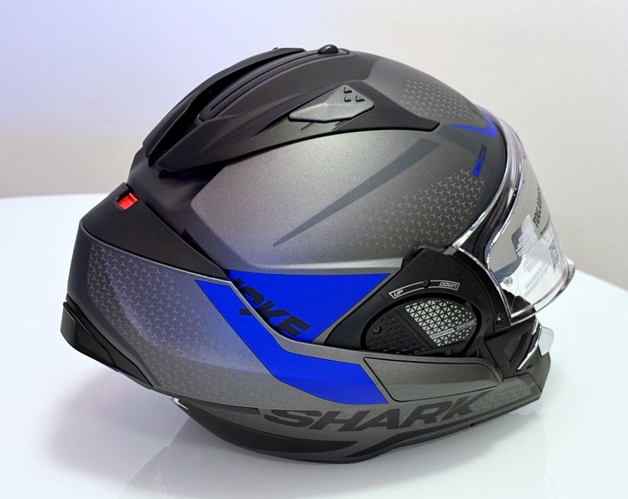 Capacete NOVO Modular Shark Evo GT Encke Mat Blue (45% DESCONTO) Tam S