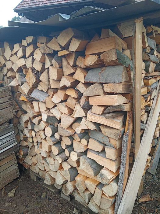 Drewno Opałowe Kominkowe Buk Grab Sezonowany Transport