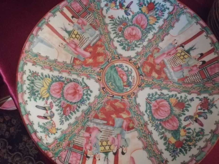 Serviço Jantar, Chá, Café 155 peças, decoração Mandarim (XIX) -SEM USO