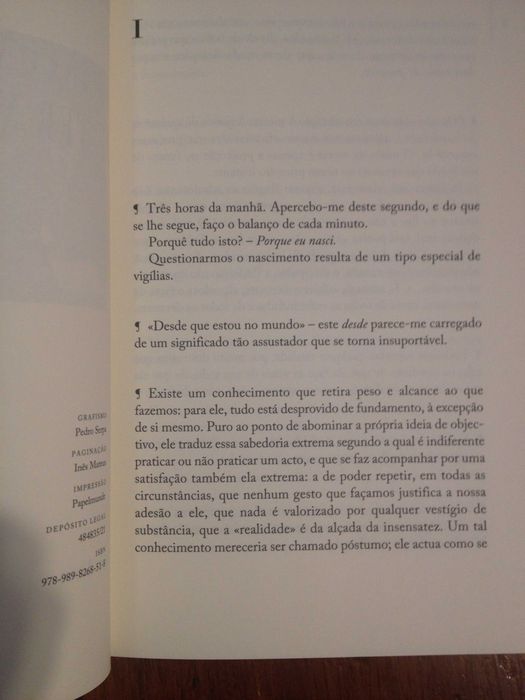 E. M. Cioran - Do inconveniente de ter nascido