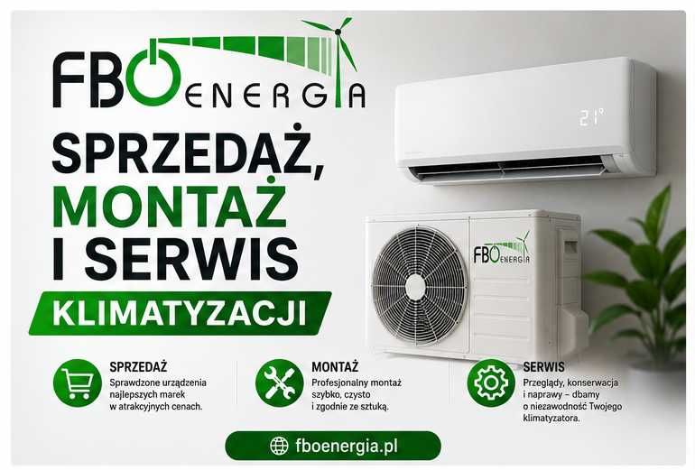 Klimatyzacja z Montażem i Serwisem KAISAI  | HITACHI, AURATSU, KAISAI, ROTENSO, HAIER | fboenergia.pl | Tomaszów Mazowiecki