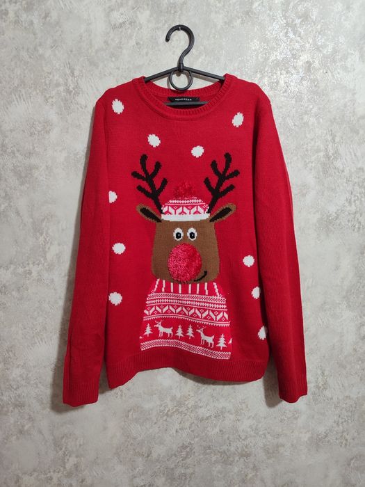 Сукня сорочка светр зіпка з оленями фемелі лук  новорічний