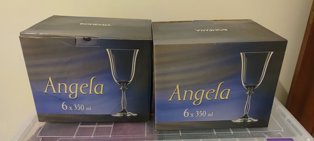Copos de Vinho (Vidro de cristal) da
linha Angela da marca Bohemia