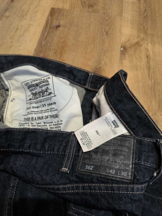 Spodnie Levi's Dżinsy 562 W42 L30 Granatowe